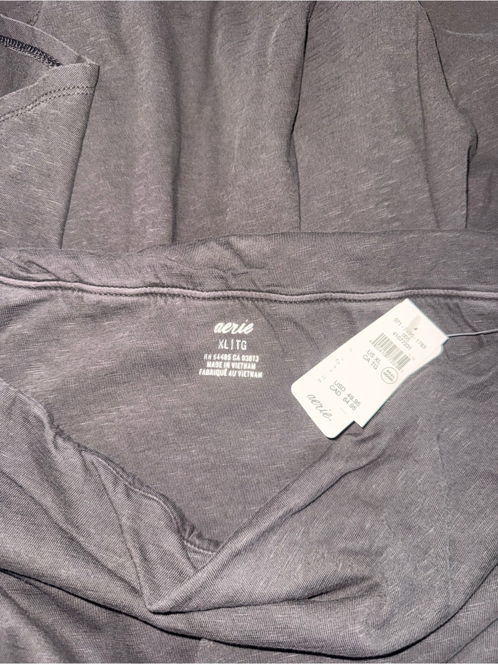 aerie Black Strapless Ruffle Hem Mini Dress - Picture 3 of 3